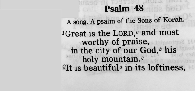 Psalm 48:1-2